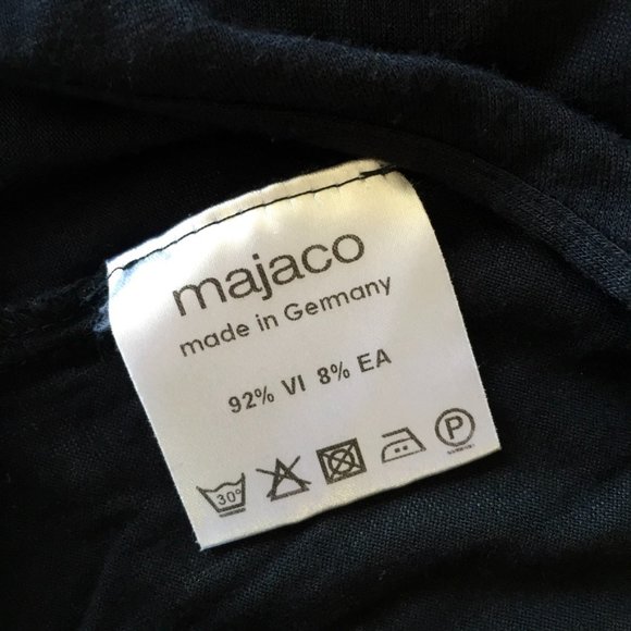 Majaco - Ruffle Bodysuit/Leotard with 3/4 Sleeves - Black - 38 - S - Picture 8 of 8